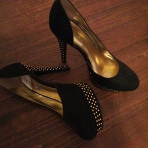 Sexy black stilettos